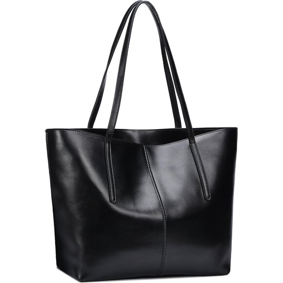 Elegant Genuine Leather Tote Bag for Women - Spacious & Stylish Design - Picture 4 of 7